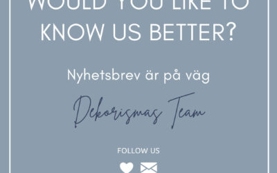 Nyhetsbrev on the way!